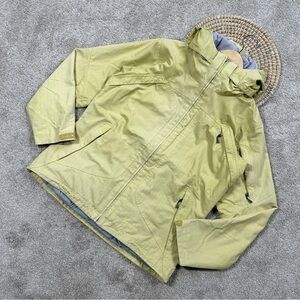 Patagonia Women’s Vtg Rubicon Rain Jacket Coat Full Ski Zip Hooded in Yellow L